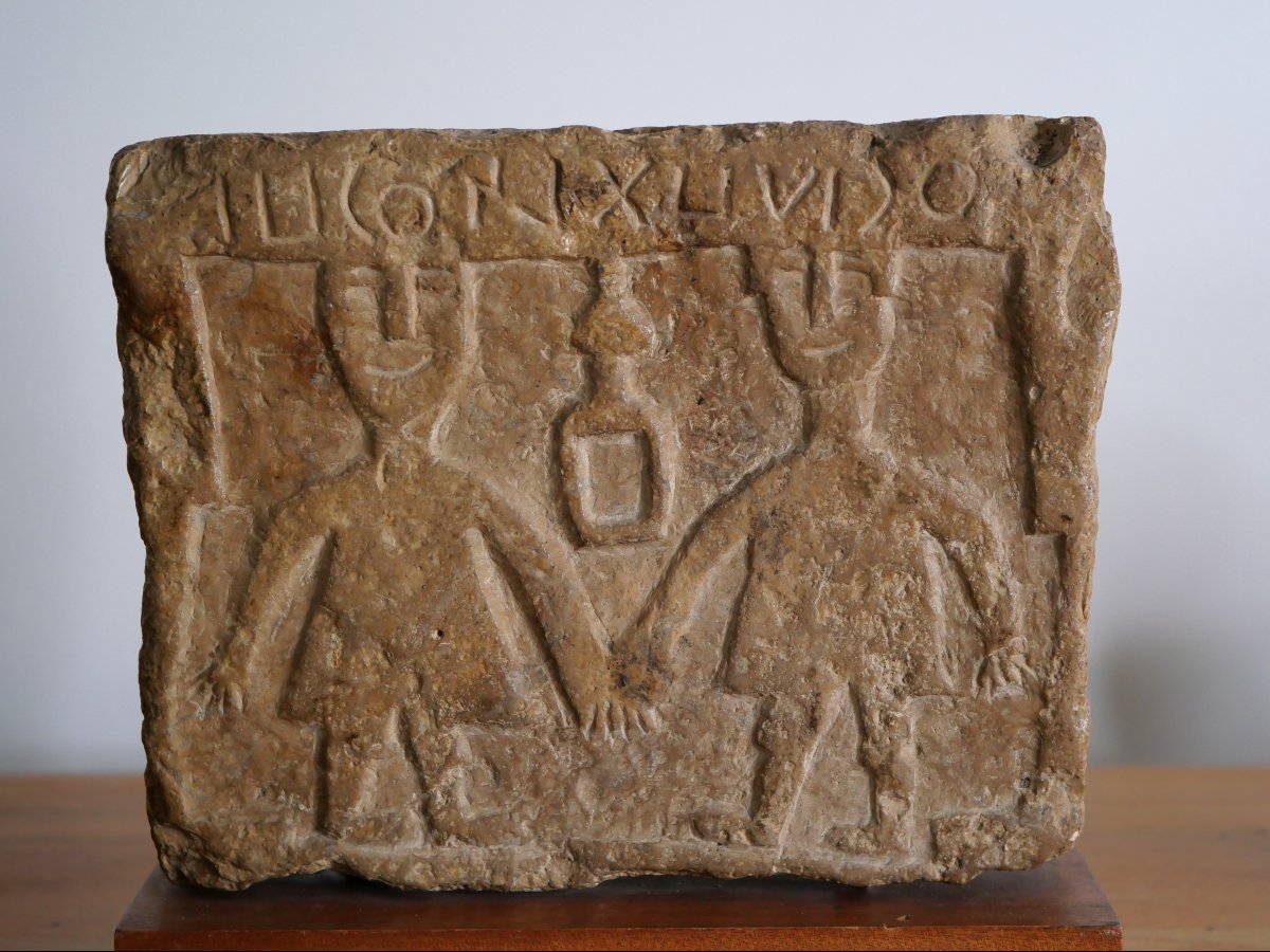 South Arabian Funerary Stele – Arabian Peninsula, Pre-islamic Yemen, 1st–3rd Centuries-photo-2