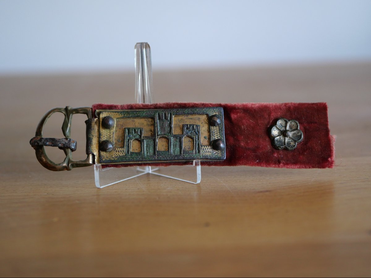 13th-century Medieval Belt, Castle Motif, Middle Ages, Gothic, High Middle Ages