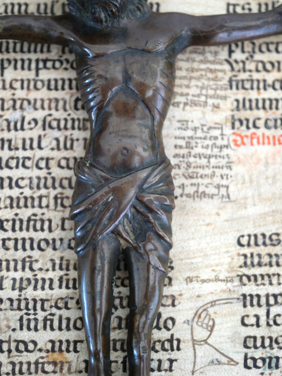 Renaissance Bronze Christ – Early 16th Century, Gothic, High Period-photo-3