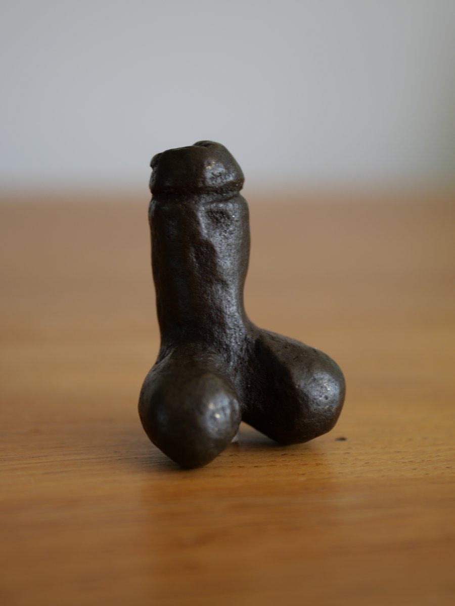 Statuette phallique romaine en bronze – Ier-IIIe siècle ap. J.-C. – Archéologie