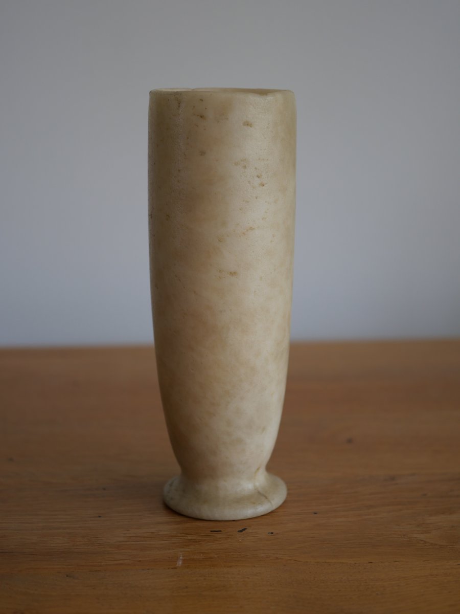 Egyptian Alabaster Funerary Vase, Middle Kingdom (2033–1786 B.c.). Egyptian Archaeology-photo-2