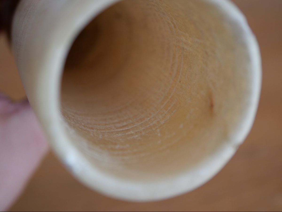 Egyptian Alabaster Funerary Vase, Middle Kingdom (2033–1786 B.c.). Egyptian Archaeology-photo-1