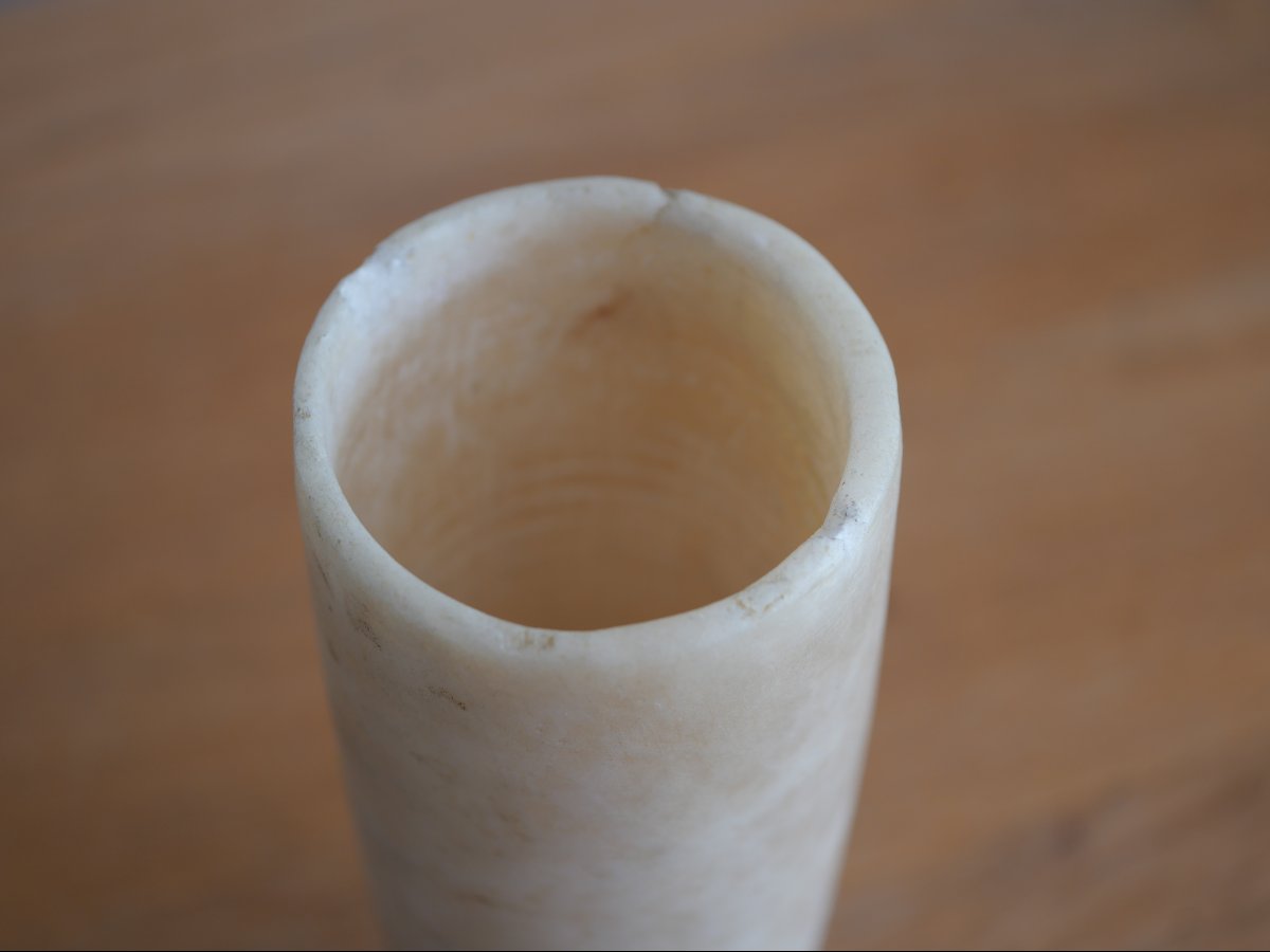 Egyptian Alabaster Funerary Vase, Middle Kingdom (2033–1786 B.c.). Egyptian Archaeology-photo-2