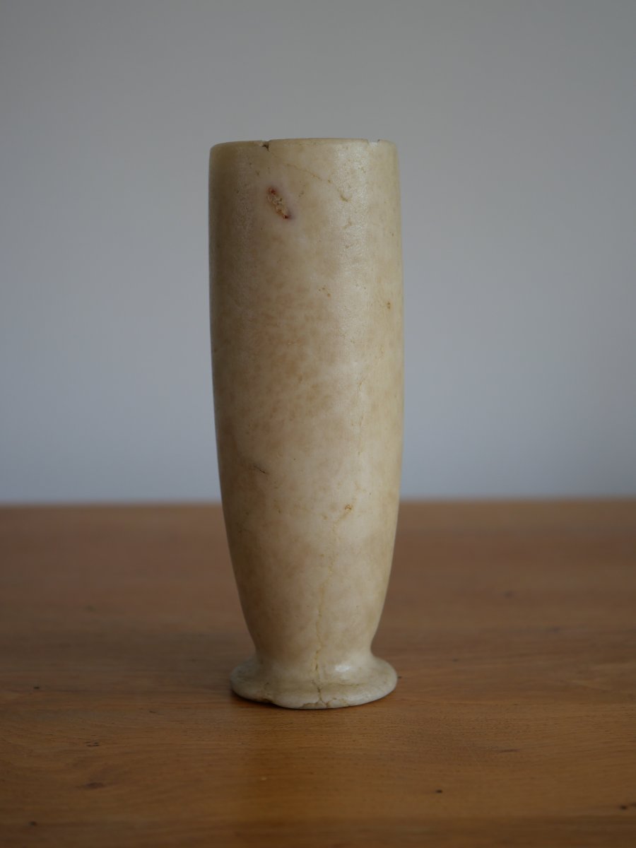 Egyptian Alabaster Funerary Vase, Middle Kingdom (2033–1786 B.c.). Egyptian Archaeology