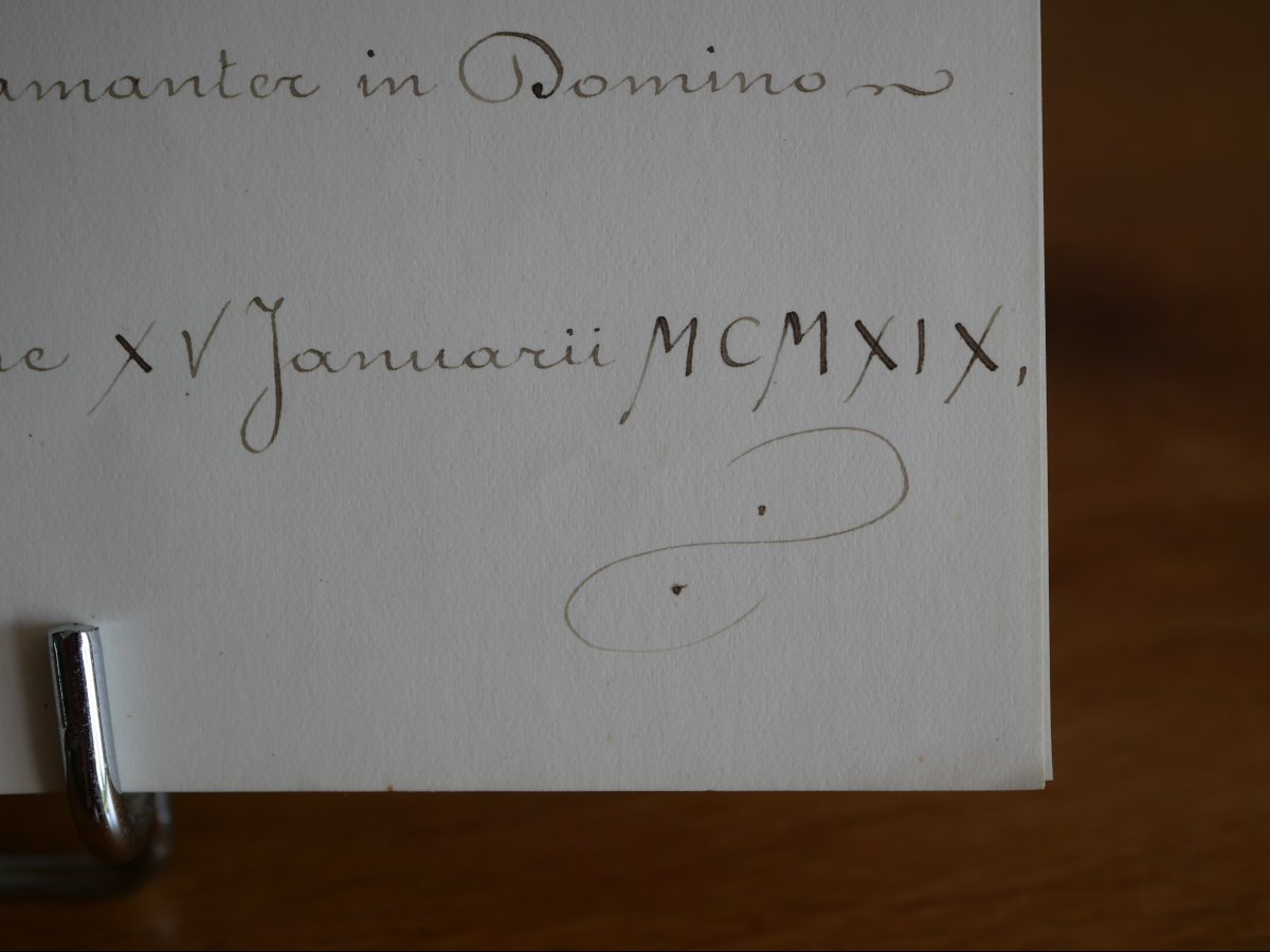Lettre du pape Benoît XV au cardinal Maurin, archevêque de Lyon – 1919– Grande Guerre, Vatican-photo-4