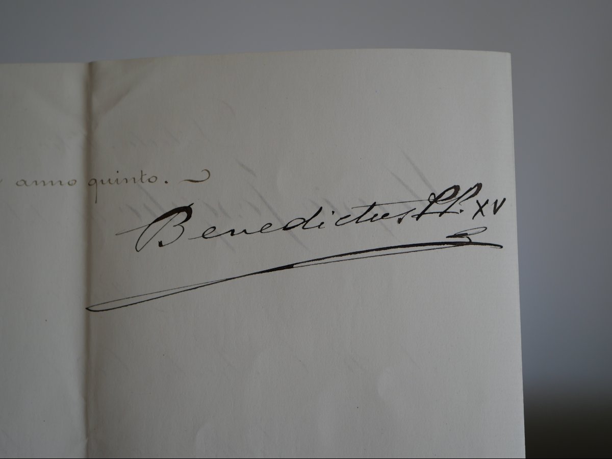 Lettre du pape Benoît XV au cardinal Maurin, archevêque de Lyon – 1919– Grande Guerre, Vatican