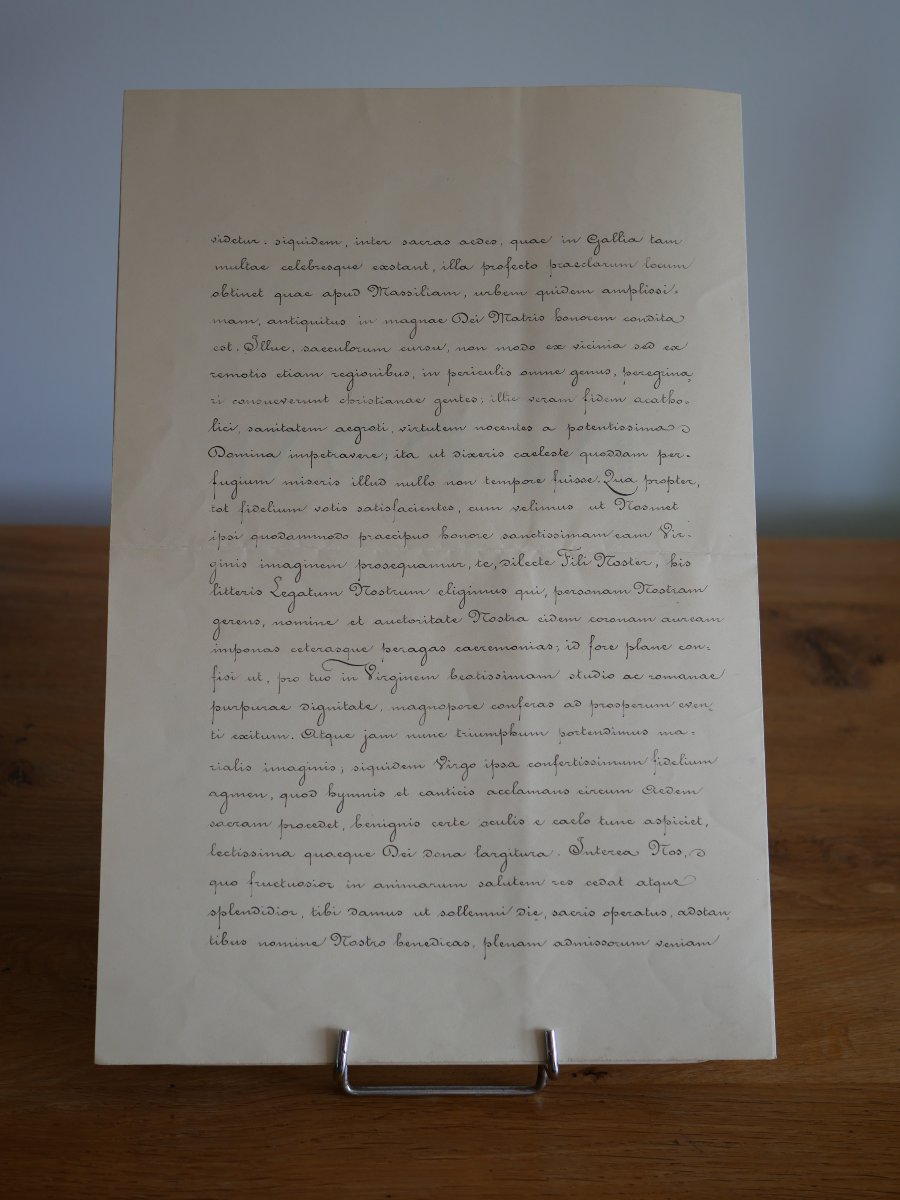 Letter From Pope Pius XI – Canonical Coronation Of Our Lady Of The Guard – Marseille, 1931, Vatican-photo-4