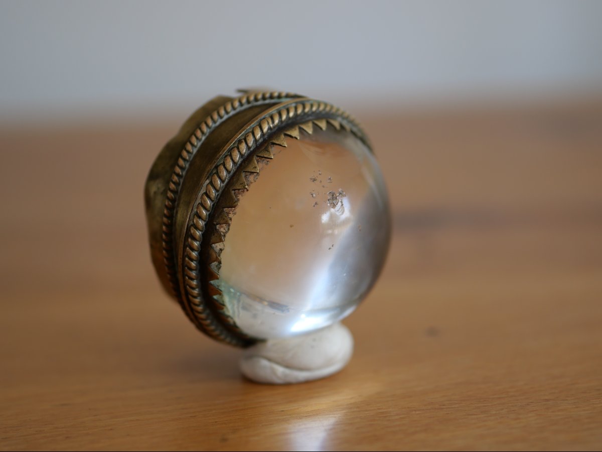 Reliquaire cabochon de la Vraie Croix du Christ – Diocèse de Bruges – Belgique, sceau éveque-photo-3