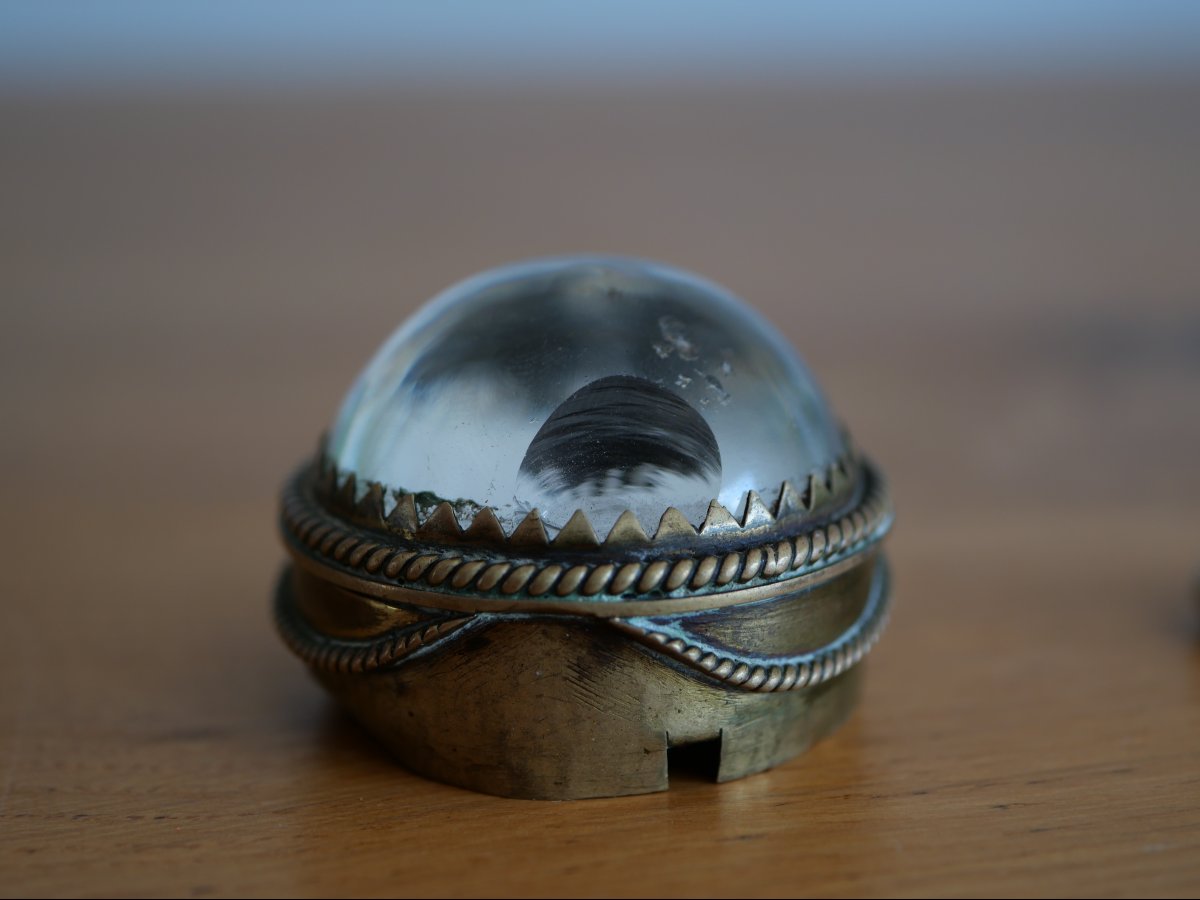 Reliquaire cabochon de la Vraie Croix du Christ – Diocèse de Bruges – Belgique, sceau éveque-photo-4