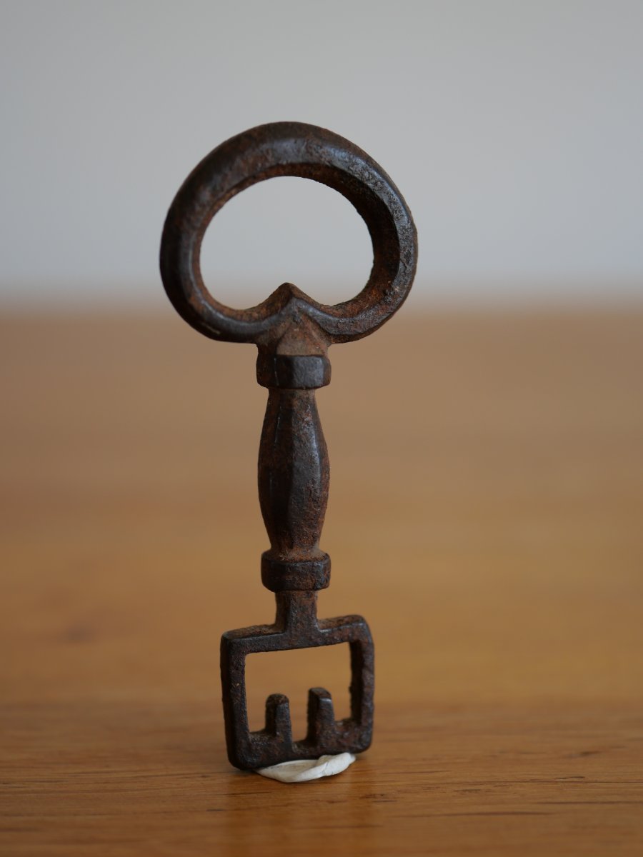 Clé à platine « à la capucine » du XVIIIe siècle – Provenance Adrien Prévost de Longpérier XIXe-photo-3