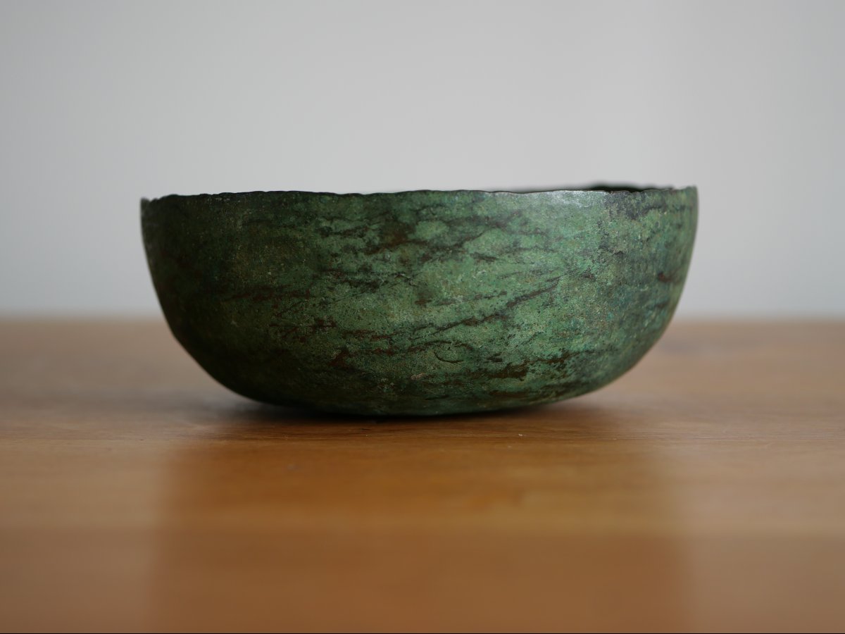 Hammered Bronze Cup From The Sassanid Period, 3rd–7th Century – Archaeology, Iran, Mesopotamia -photo-2
