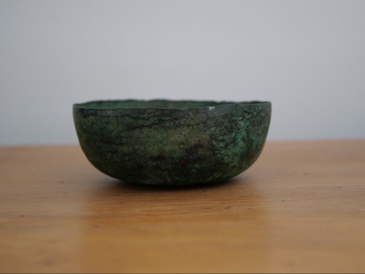 Hammered Bronze Cup From The Sassanid Period, 3rd–7th Century – Archaeology, Iran, Mesopotamia -photo-4