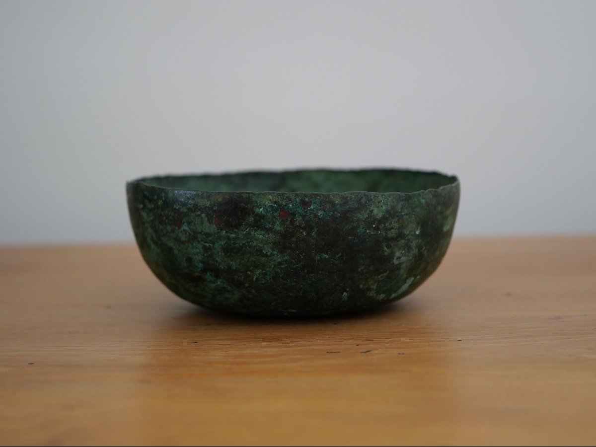 Hammered Bronze Cup From The Sassanid Period, 3rd–7th Century – Archaeology, Iran, Mesopotamia -photo-5