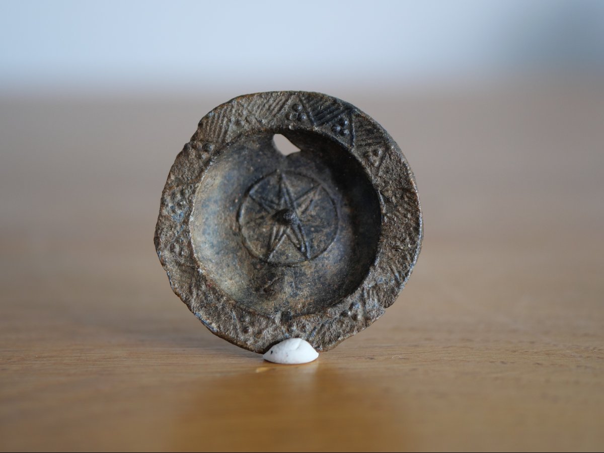 Medieval Pewter Dinner Plate — Bruges, 14th–15th Century — Archaeology, Shop Sign