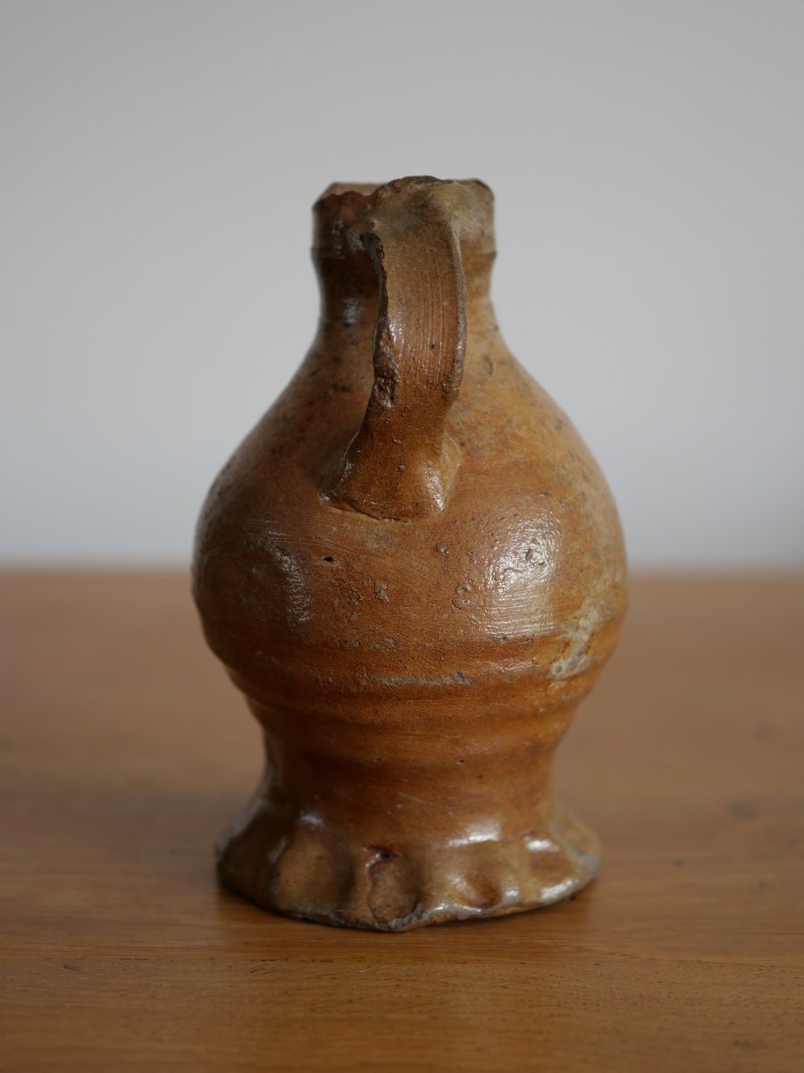 Small Rhenish Stoneware Jug From Raeren, Late 15th–early 16th Century, Medieval Archaeology-photo-2