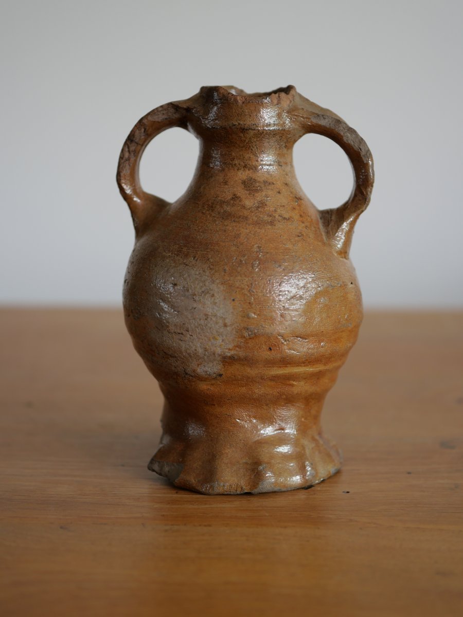 Small Rhenish Stoneware Jug From Raeren, Late 15th–early 16th Century, Medieval Archaeology-photo-3