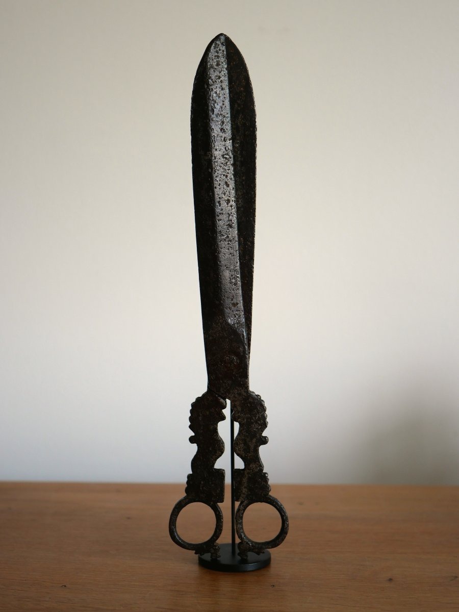 Pair Of Iron Parchment Scissors — Spain, Toledo, Late 16th / Early 17th Century, High Period