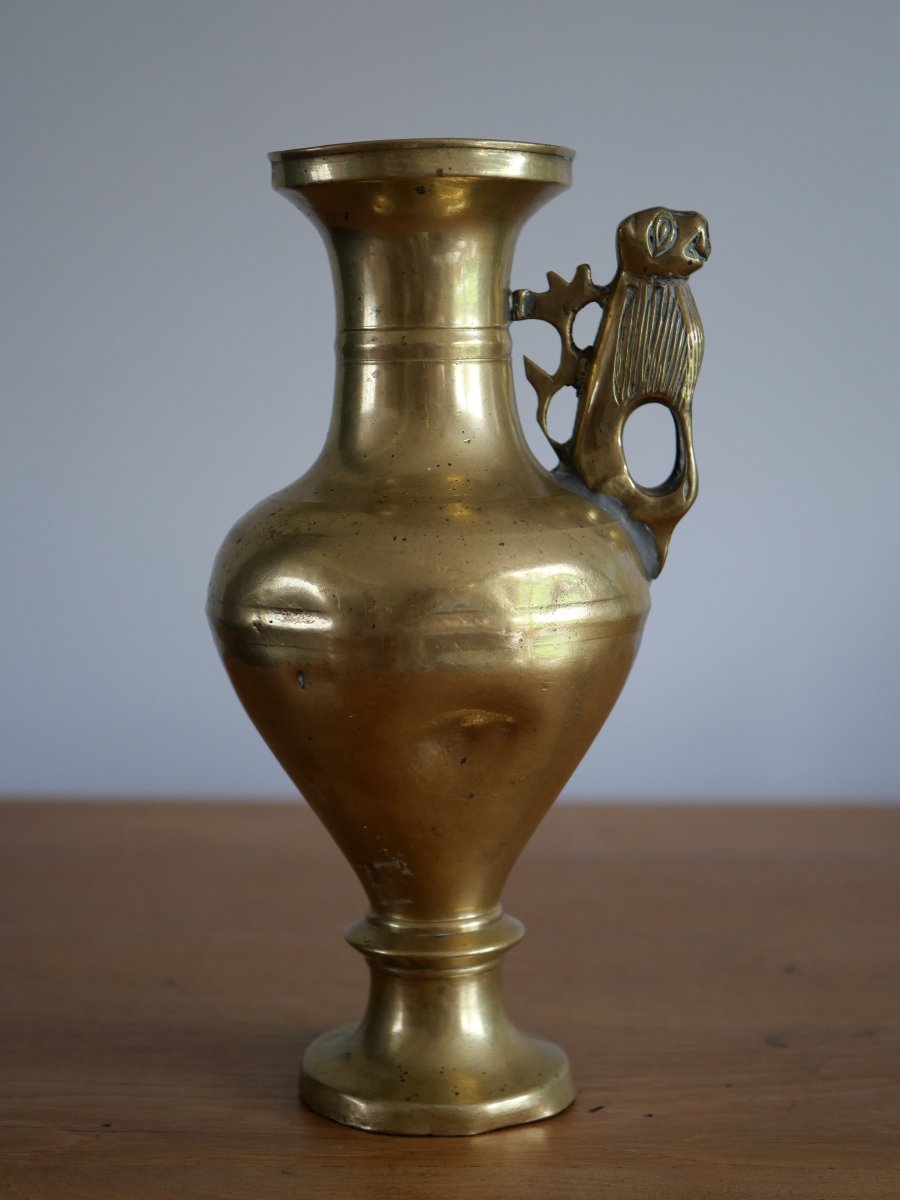 Gothic Bronze Ewer With A Zoomorphic Spout, Germany Or Flanders, Ca. 1450–1500, Medieval
