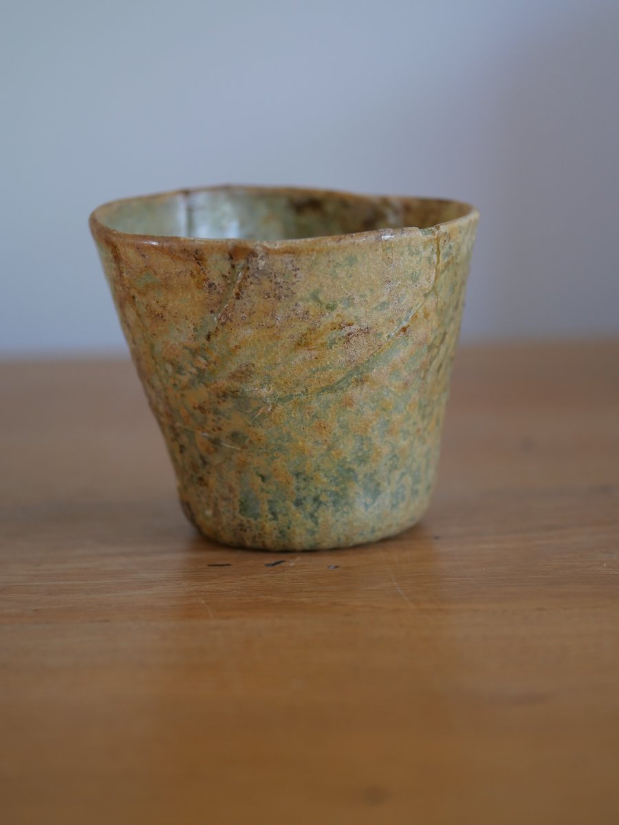 Medieval Goblet, Molded Optical Glass – Germanic Production, Second Half Of The 15th Century 