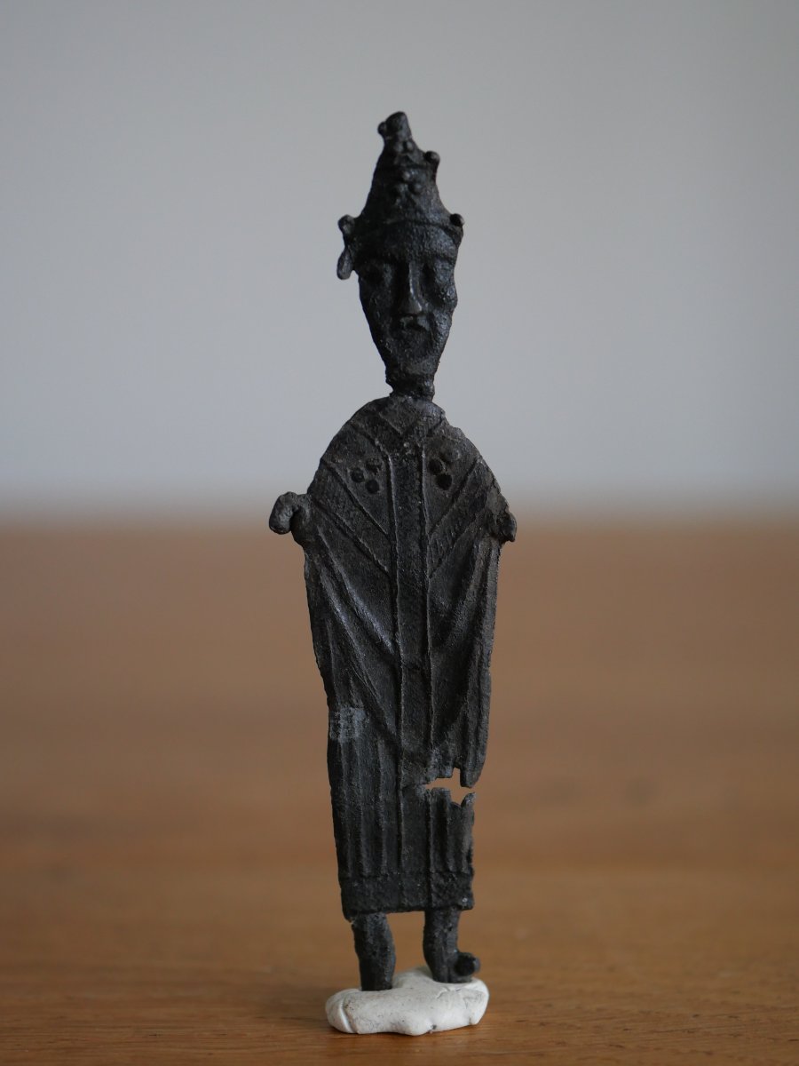 Pewter Pilgrimage Badge – Saint Cornelius, Bishop Of Ninove – Netherlands, 15th Century -photo-2