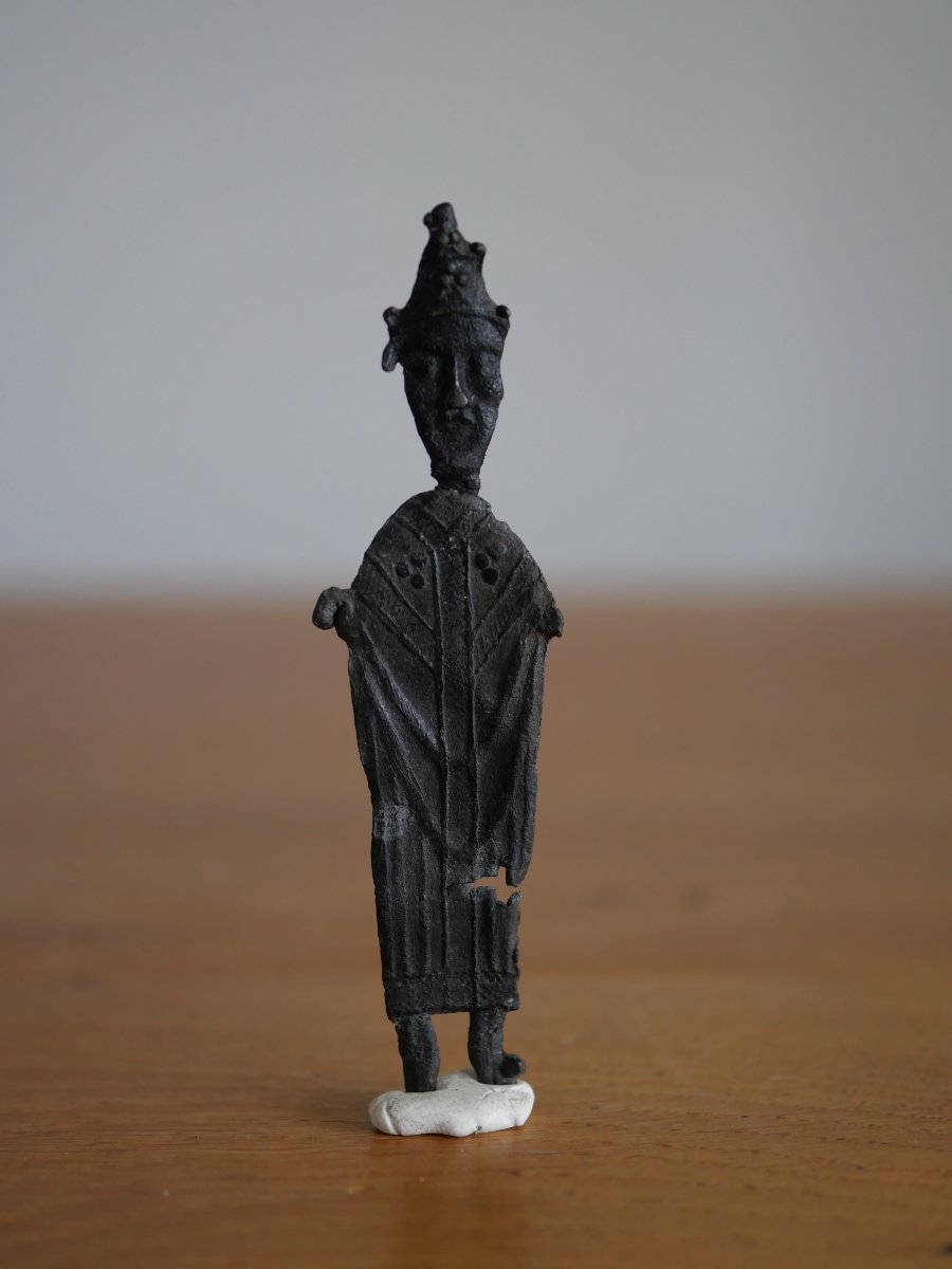 Pewter Pilgrimage Badge – Saint Cornelius, Bishop Of Ninove – Netherlands, 15th Century 