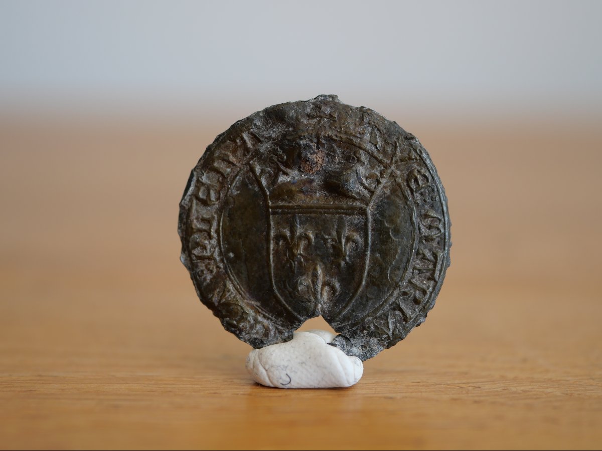 Coin-shaped Pilgrimage Badge — Shield Of France, 15th Century — Medieval, Gothic, Middle Ages