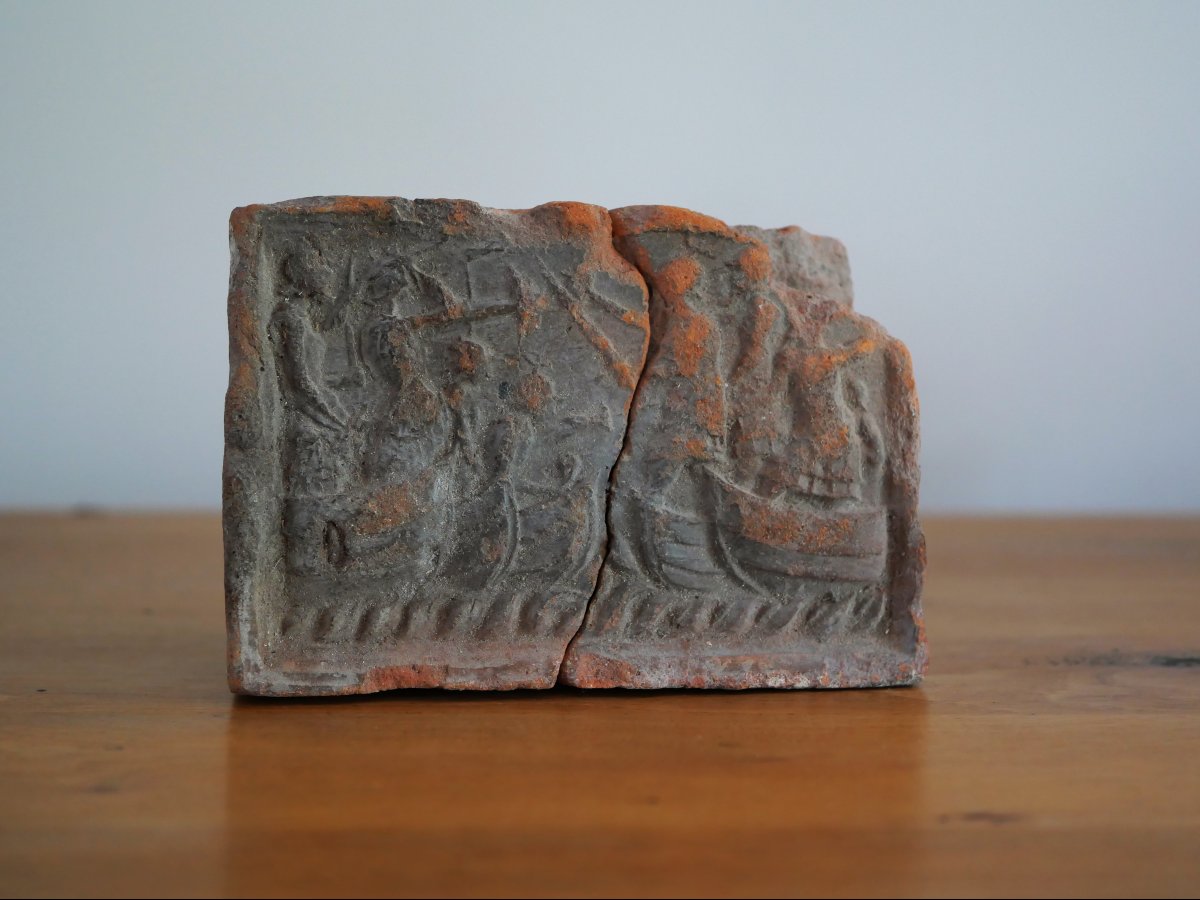 16th-century Fireplace Brick – Battle Of Lepanto, 1571 – Antwerp, Netherlands, Renaissance-photo-1