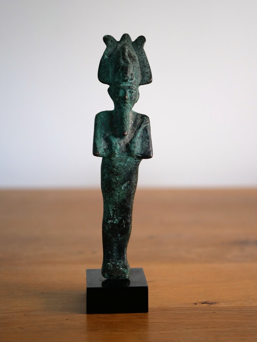 Statuette Osiris en bronze – égypte, Basse époque, VIIe–IVe siècle. Archéologie,  expertisé-photo-2
