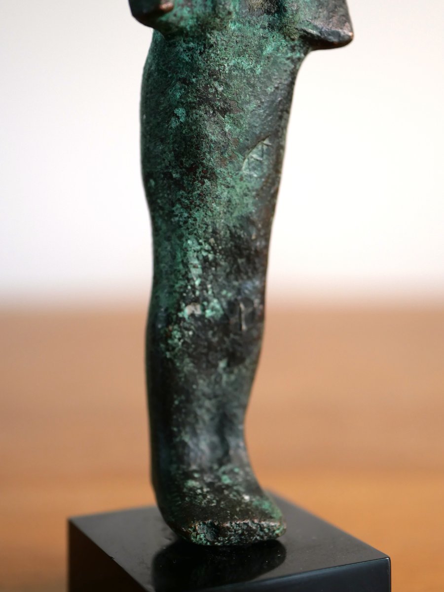 Statuette Osiris en bronze – égypte, Basse époque, VIIe–IVe siècle. Archéologie,  expertisé-photo-3