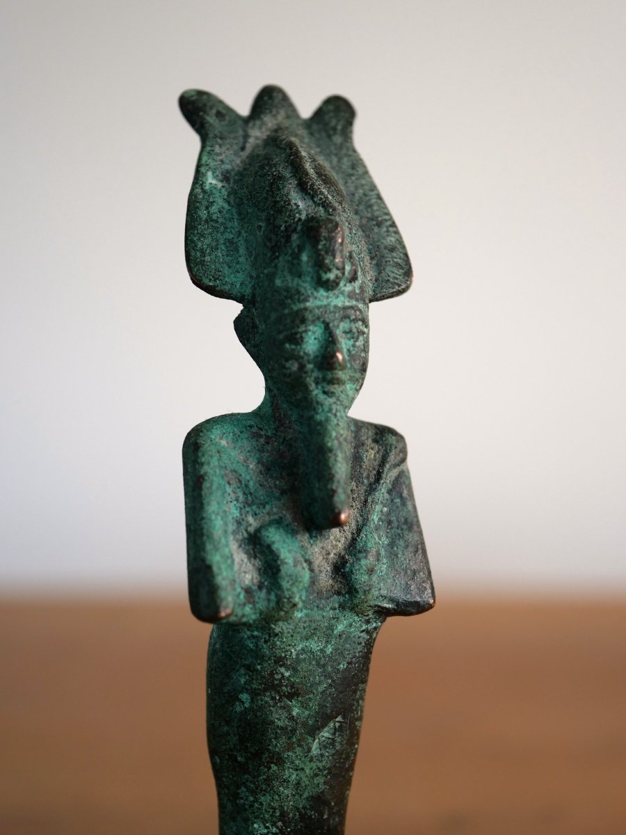 Statuette Osiris en bronze – égypte, Basse époque, VIIe–IVe siècle. Archéologie,  expertisé-photo-4