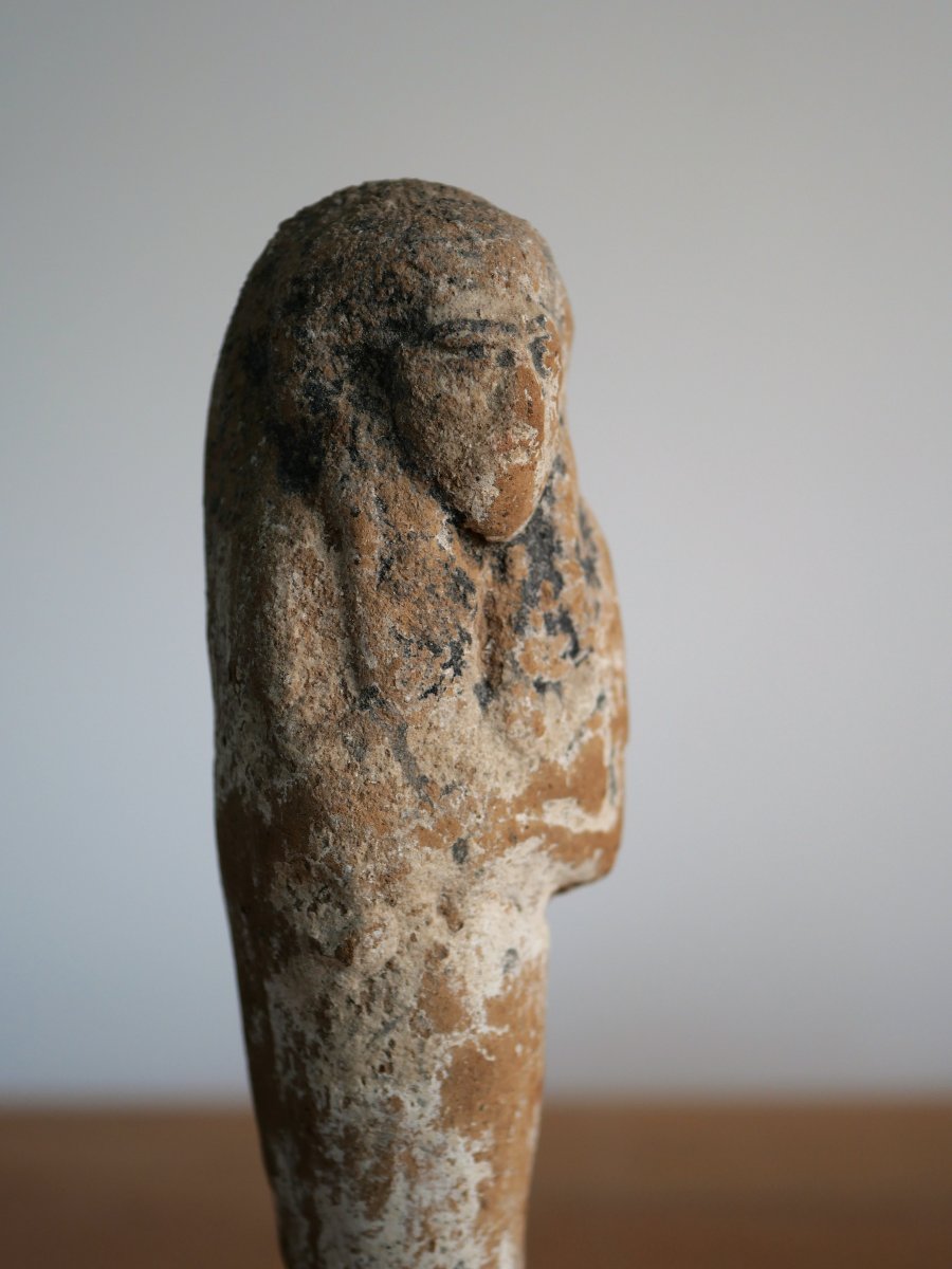 Grand ouchebti à décor polychrome Égypte, Nouvel Empire, vers 1550–1070 av. J.-C. Archéologie-photo-3
