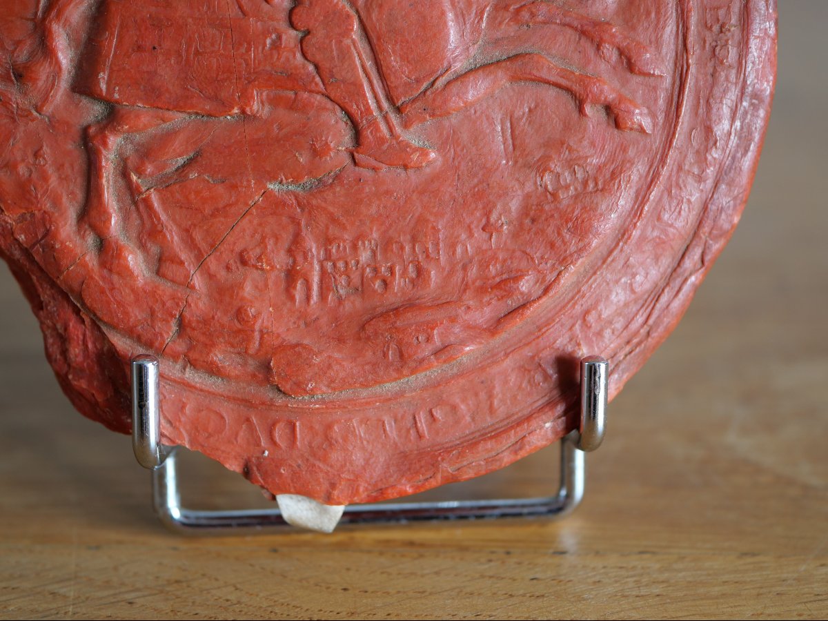 Large Wax Seal Of Charles III, Duke Of Lorraine (1545–1608), 16th Century, High Renaissance-photo-4