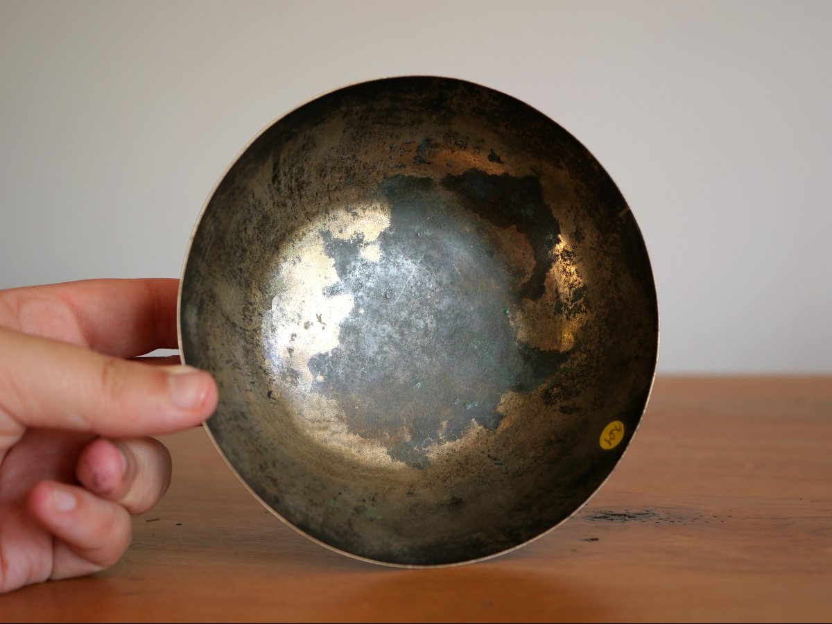 Phiale en argent massif Italie, étrusque, VIIe-VIe siècle av. J.-C. archéologie prè romaine-photo-2
