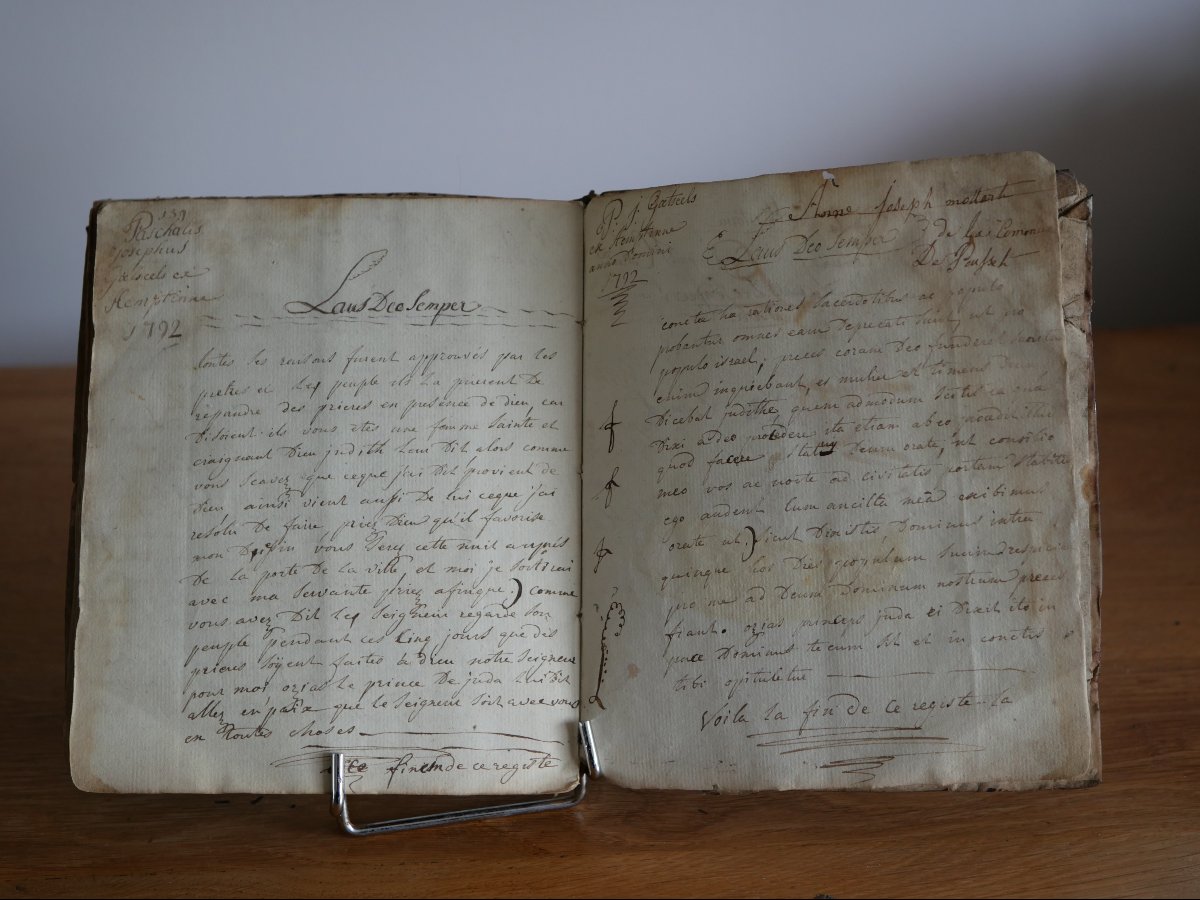 Cahier d’étudiant, 1792 – Collège de Louvain, ayant appartenu à P-J Goetseels (1777-1858)-photo-5