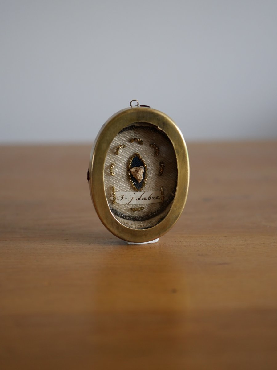 Reliquary Of Saint Benedict Joseph Labre – Relic With Original Roman Certificate From 1874. -photo-2