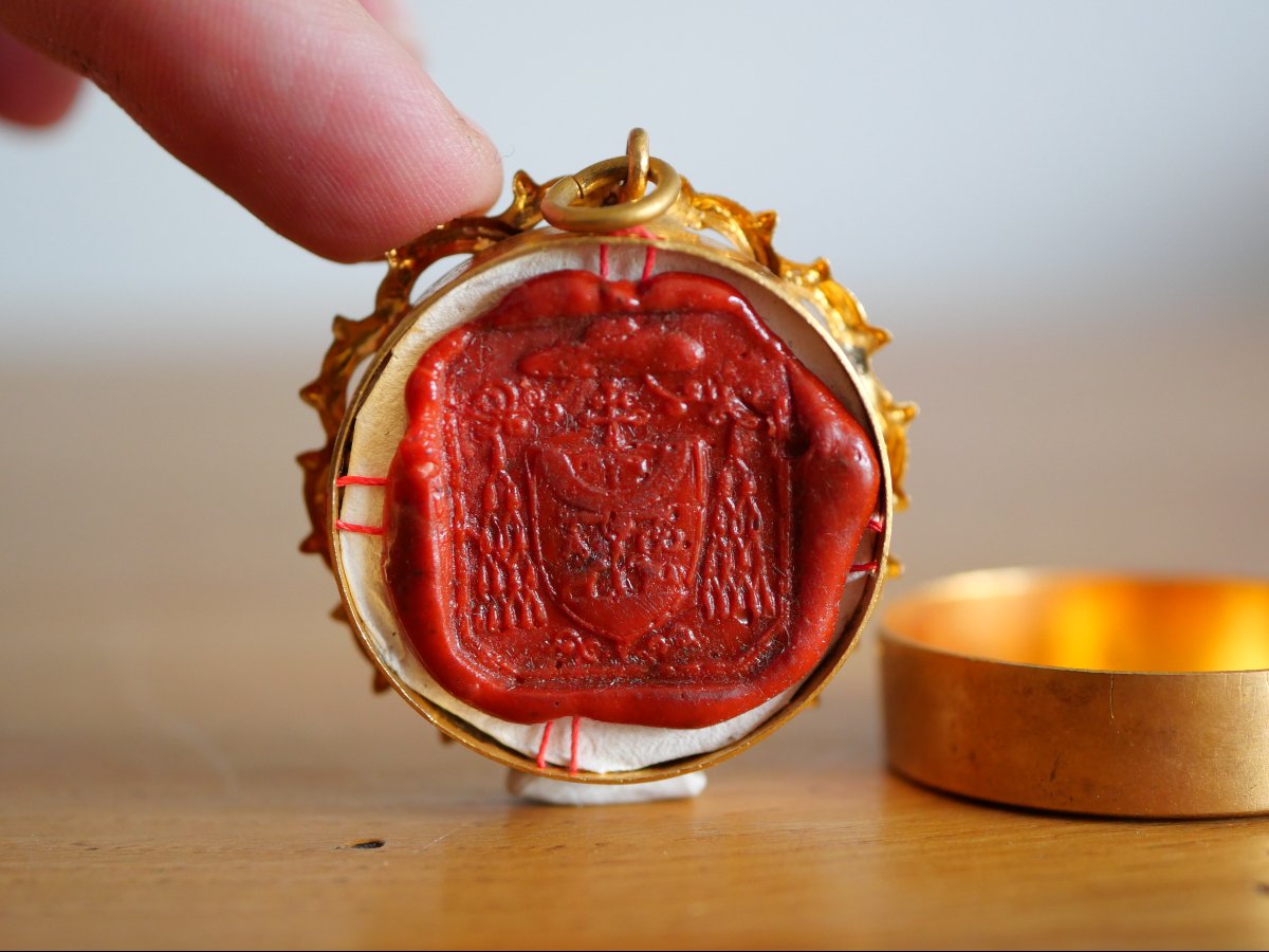 Relique du Saint-Sang du Christ – Miracle de Bois-Seigneur-Isaac 1405, reliquaire XIXe Belgique-photo-4