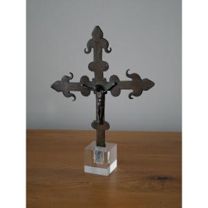 Rare Medieval Spanish Processional Cross – Burgos, Castile, Late 14th–early 15th Century