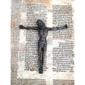 Christ en bronze Renaissance – Époque début du XVIe siècle, gothique, Haute époque