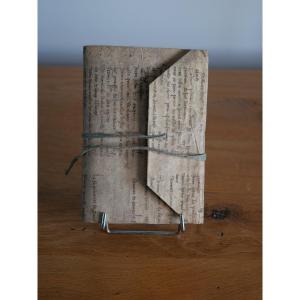 Medieval Parchment Pouch – Fragment Of A 14th-century Construction Ledger – Manuscript