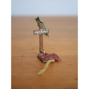 Relique Sainte Jeanne de Chantal – Croix en bois de sa châsse – XVIIIe , Annecy, reliquaire