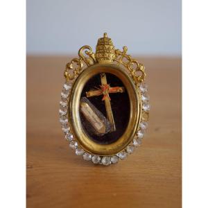 Reliquaire de Saint Armel – sceau cardinal Logue – XIXe siècle, Ploërmel, Morbihan, Bretagne