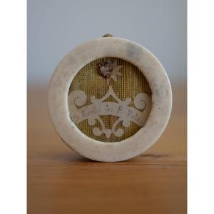 Reliquary Of Saint Roch Made Of Turned Bone—against The Plague—bearing Cardinal Goossens’ Seal, 19th Century