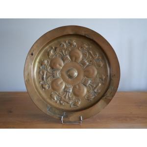 Grand plat à offrande gothique aux licornes, milieu du XVe siècle - Gothique médiéval Moyen Age