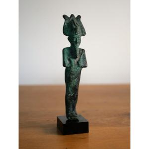 Statuette Osiris en bronze – égypte, Basse époque, VIIe–IVe siècle. Archéologie, expertisé