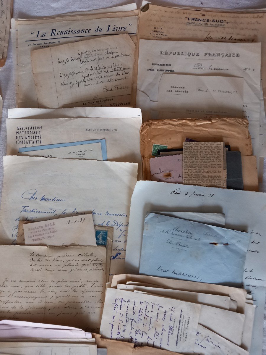Archives And Documents Of Jean François Desthieux=françois Jean-desthieux Writer Poet XXth-photo-1