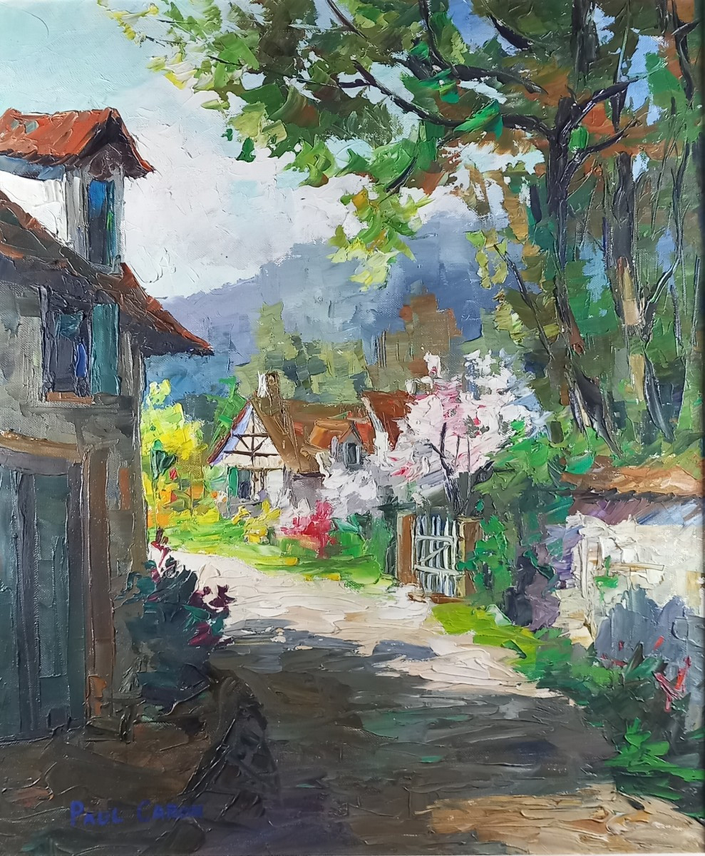 In Spring Oil On Canvas Paul Caron 20th Circle Of Painting -photo-4