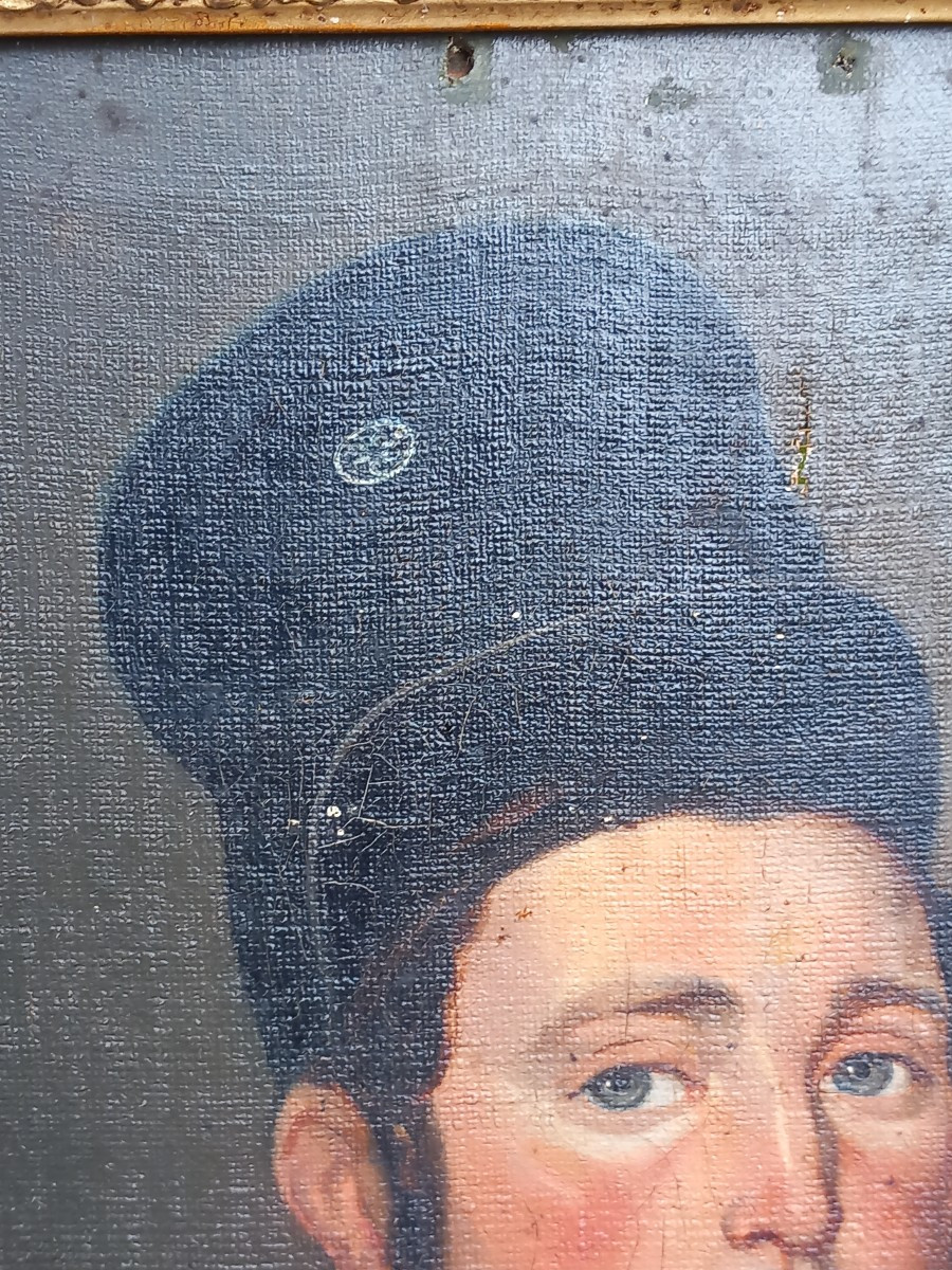 Portrait Of An Italian Piedmontese Cavalry Military Officer? 19th Century-photo-3