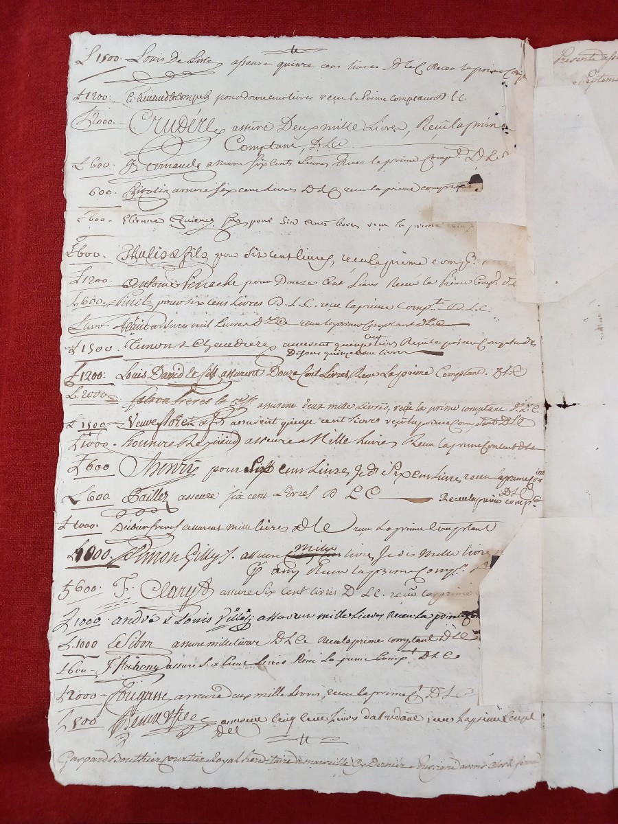 Let Marseille Pass Ship Hope Chauvel Fort St Pierre Royal 1755 Diant Shipowner-photo-2