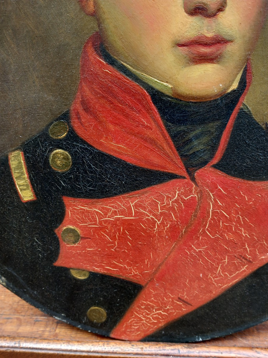 Portrait Of Jacques Saint-cyr Rives Of Castres (tarn) In Uniform Of The Sorèze School C.1820-photo-3