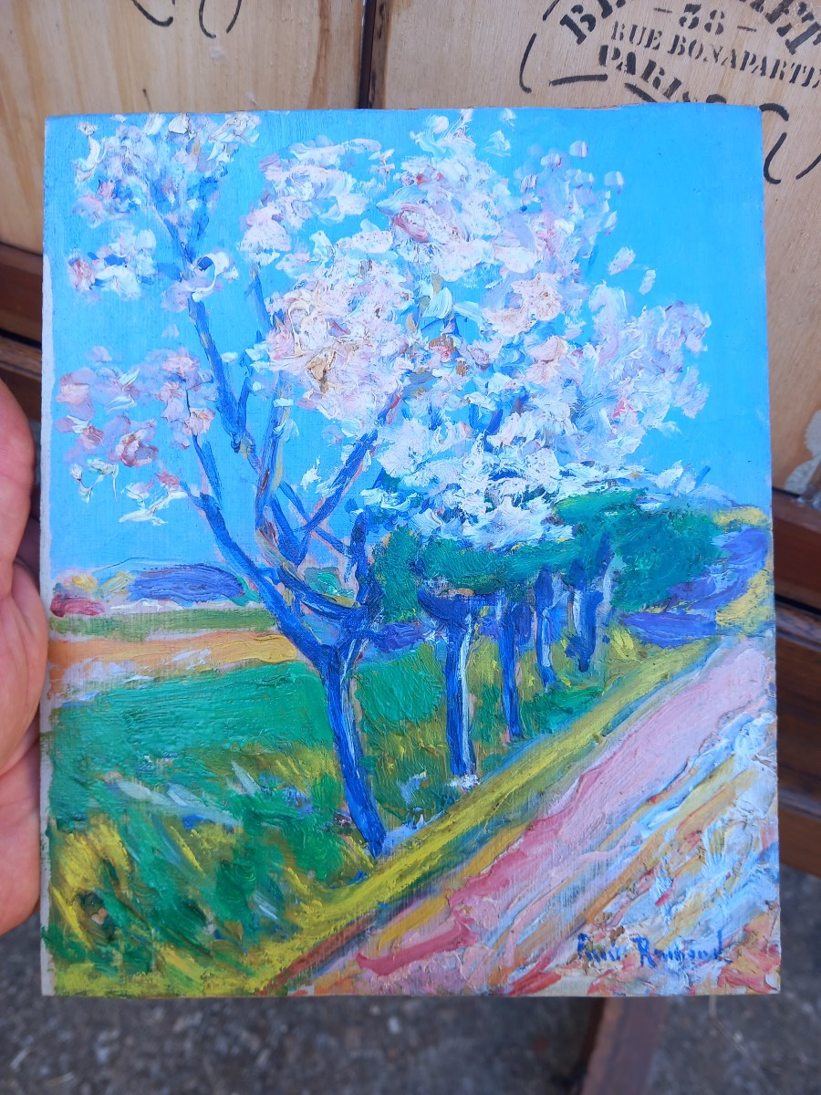 Paul Ramond "landscape Studies" Oil On Panel Circa 1920. Toulouse School Of Painting -photo-2